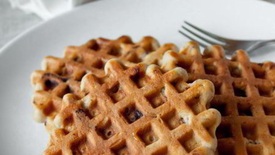 Рецепт арахисовых вафель с шоколадной крошкой