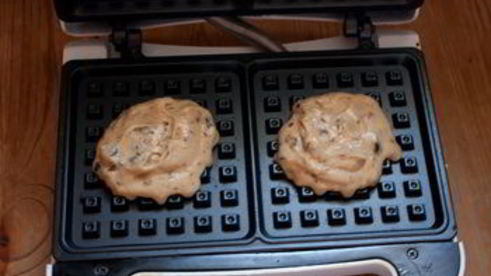 арахисовые вафли с шоколадной крошкой