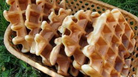 Рецепт Бельгийских вафель без яиц