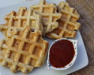 Чесночные вафли