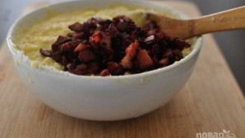 картофельные вафли с беконом