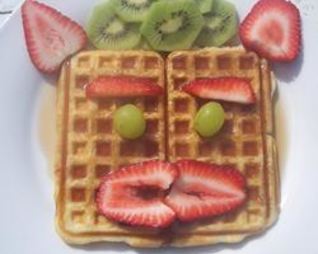 Нежные вафли на йогурте