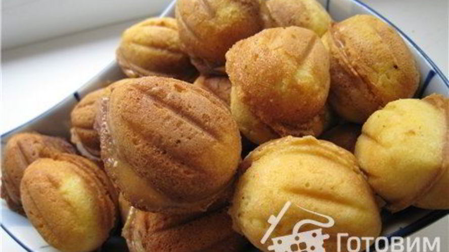 Рецепт орешков, грибочков и вафли