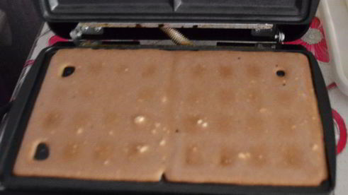 шоколадно-творожные вафли