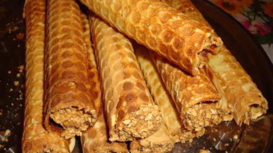 Рецепт вафельных трубочек