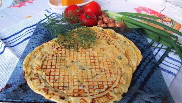 Рецепт Вафель с сыром и зеленью