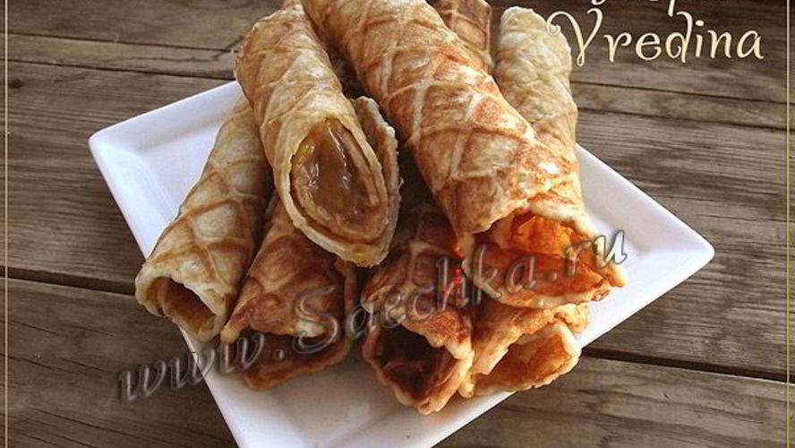 Рецепт вафель с вареной сгущенкой