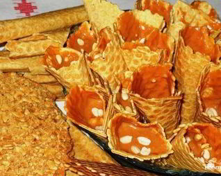 Вафли со сгущенкой