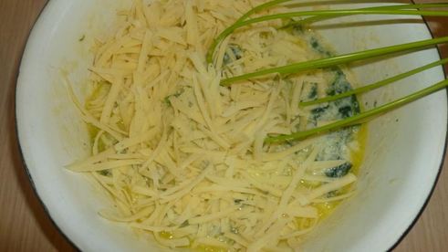 вафли со шпинатом, сыром и семгой