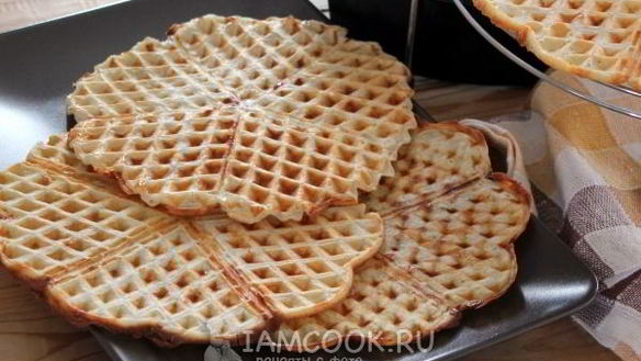 Рецепт Вафель в вафельнице с сыром