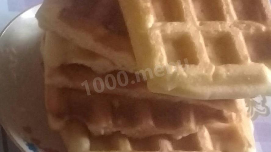 Рецепт венских вафель на молоке