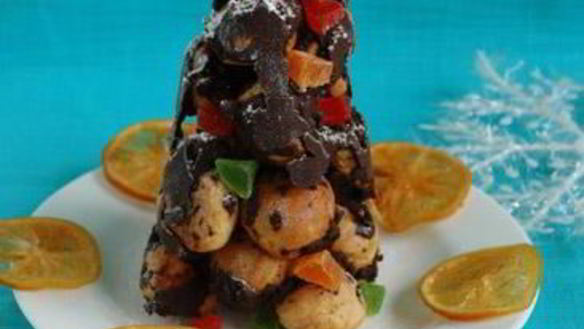 Рецепт Елочки из профитролей