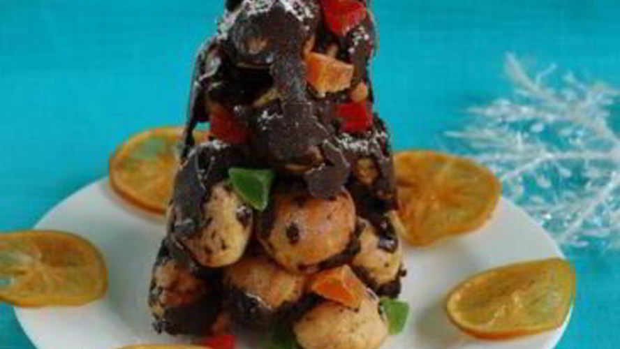 Рецепт елочки из профитролей