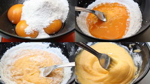 круглые эклеры с заварным кремом