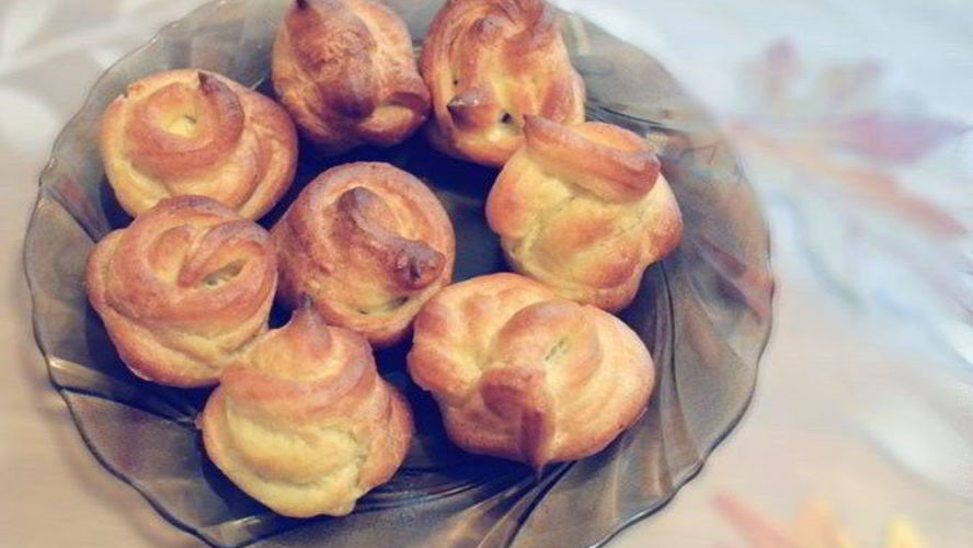 Рецепт профитролей с грибами