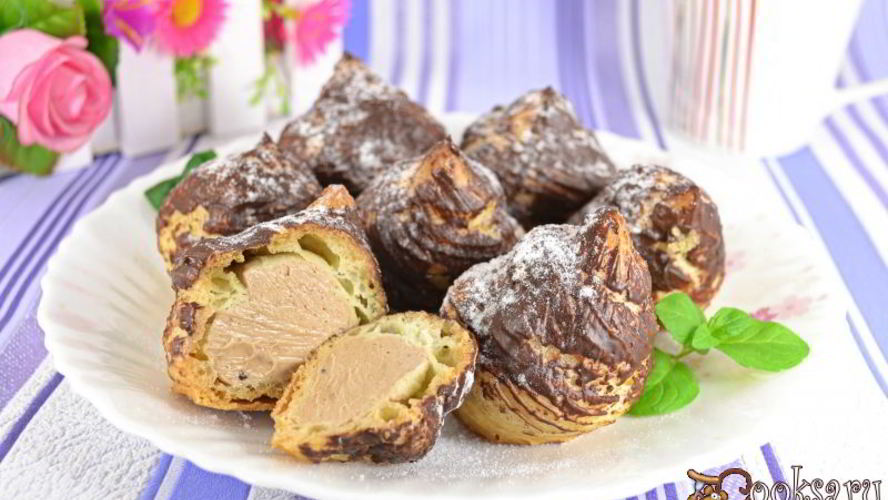 Рецепт профитролей с кофейным кремом