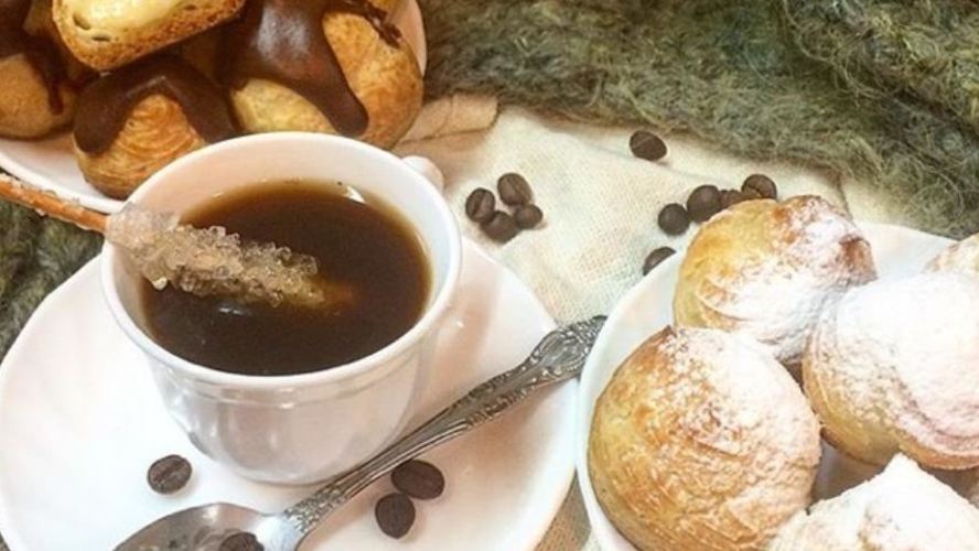 Рецепт профитролей с кокосовым кремом