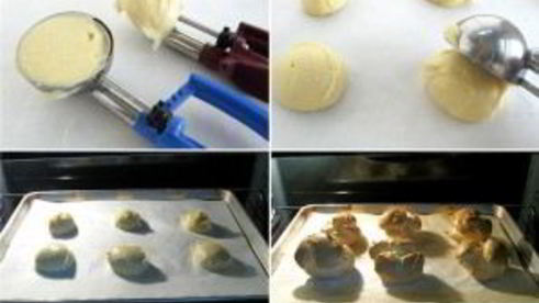 профитроли с крабовой начинкой