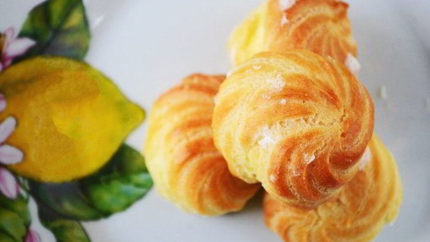 Рецепт профитролей с лимонныма заварныма кремома