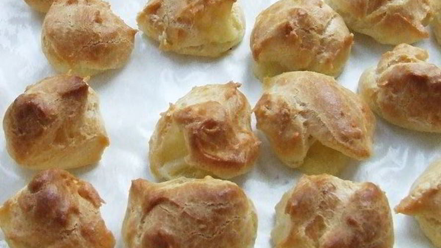 Рецепт профитролей с сыром