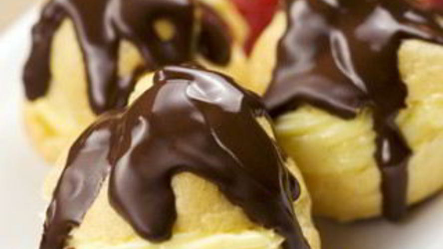 Рецепт профитролей с ванильным кремом