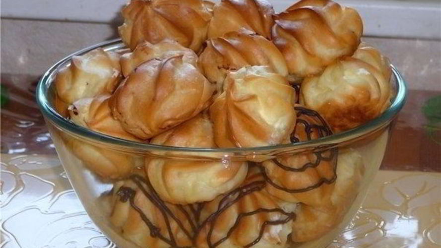 Рецепт профитролей с заварным кремом