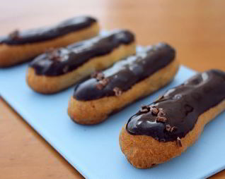 Эклеры с шоколадным кремом