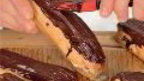 эклеры со сливочным кремом