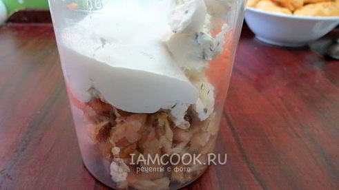 закусочные профитроли с лососем