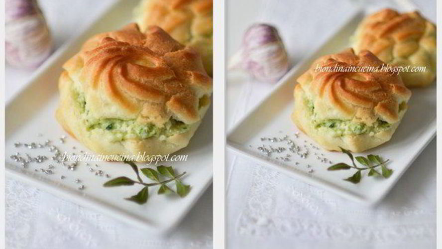 Рецепт закусочных профитролей с нежныма кремома иза цукини