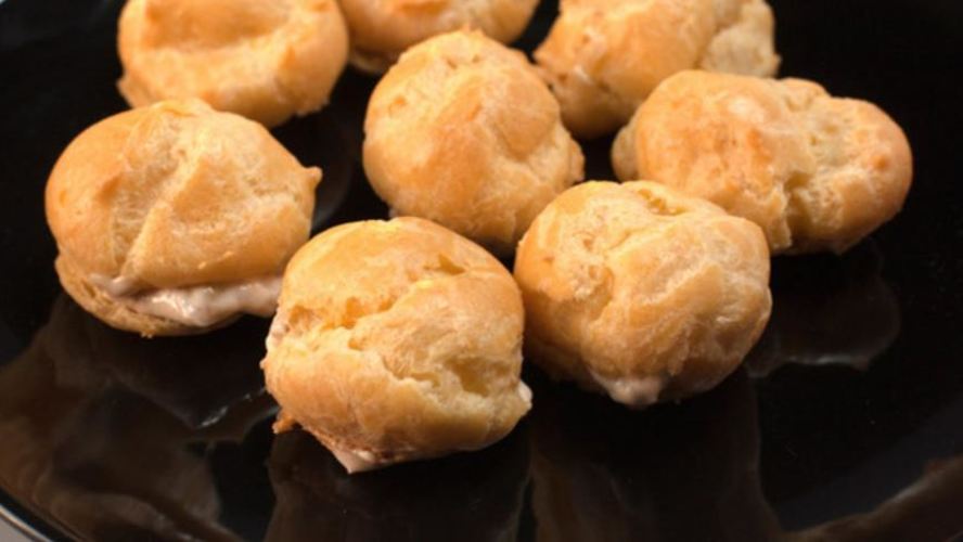 Рецепт заварных профитролей с творожным кремом