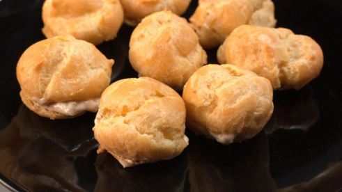 заварные профитроли с творожным кремом