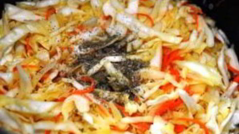 капустная запеканка с фаршем в мультиварке