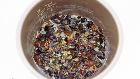 картофельная запеканка с грибами в мультиварке