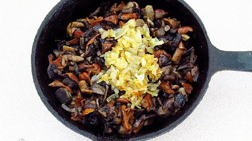 картофельная запеканка с грибами в мультиварке