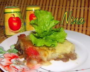 Картофельная запеканка с грибами