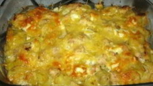 картофельная запеканка с грудкой