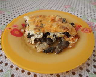 Картофельно-грибная запеканка