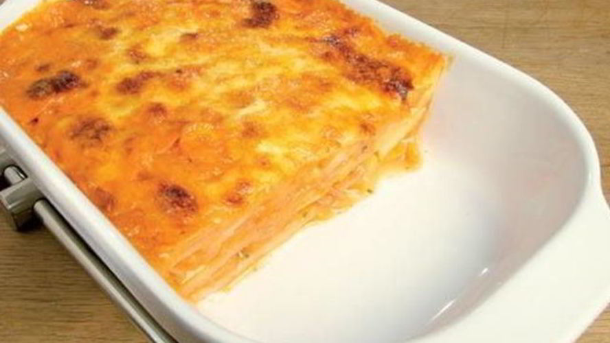 Рецепт картофельно-морковной запеканка с моцареллой