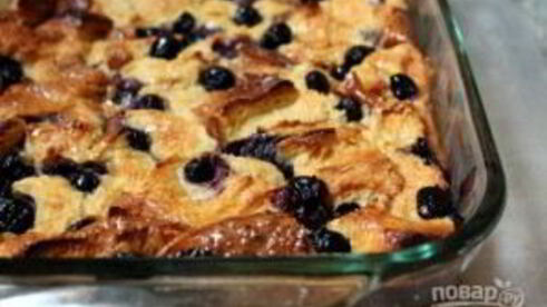 хлебная запеканка с кленовым сиропом