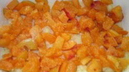 манная запеканка с абрикосом