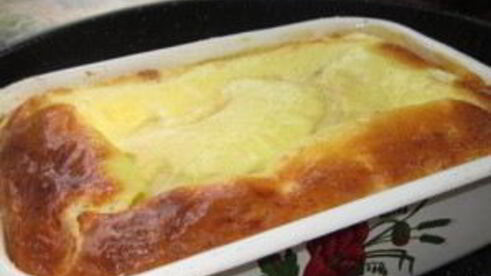 манная запеканка с абрикосом