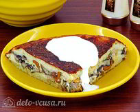 Запеканка с грибами
