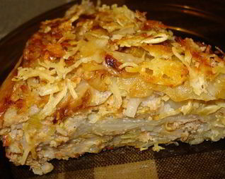 Простая запеканка из капусты со сметаной