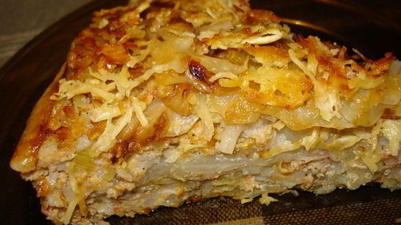 Рецепт Простой запеканки из капусты со сметаной