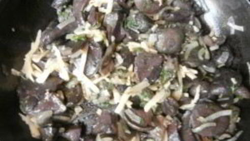 рисовая запеканка с грибами