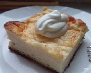 Творожная запеканка из творожной массы