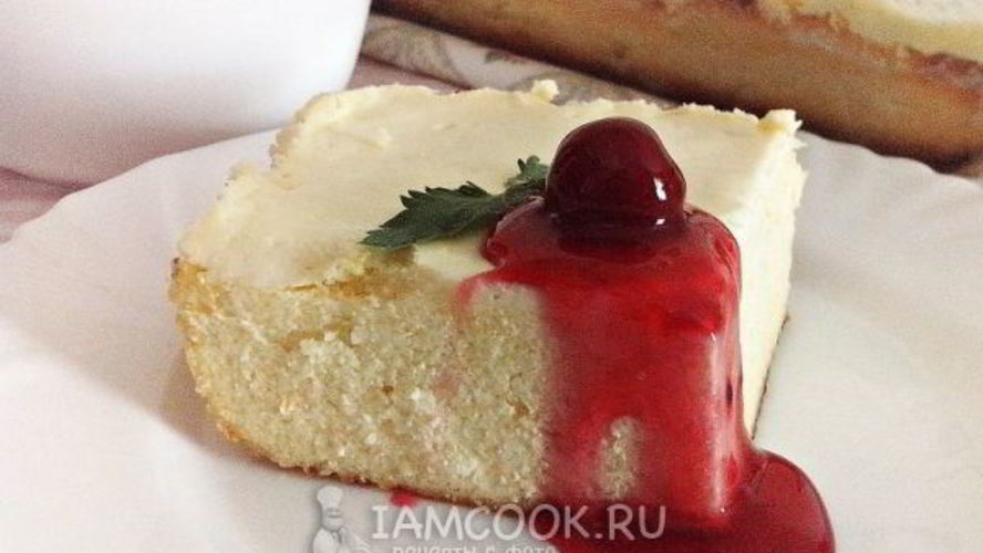 Рецепт творожной запеканки под сметанной заливкой