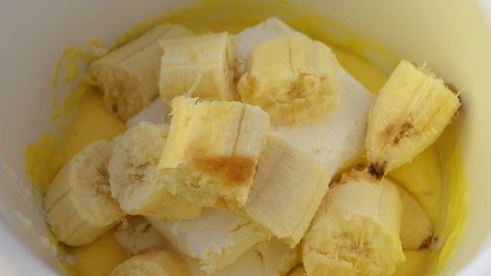 творожная запеканка с бананами