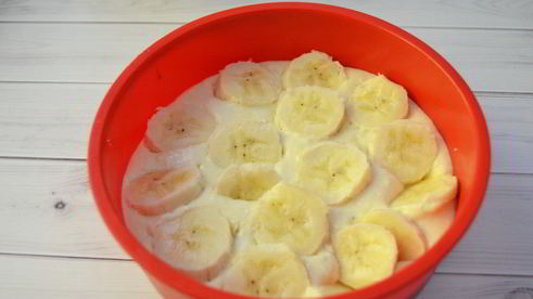 творожная запеканка с бананами